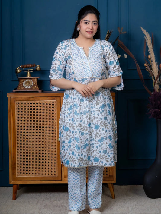 CHIC SUMMER KURTA SET - Silaye