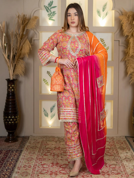 ETHNIC PRINTED SUIT SET - Silaye