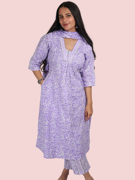 LAVENDER SUIT SET - Silaye