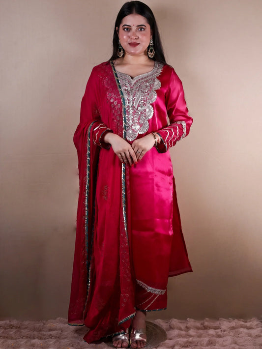 PINK SALWAR SET - Silaye