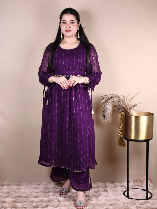 PURPLE SUIT SET - Silaye