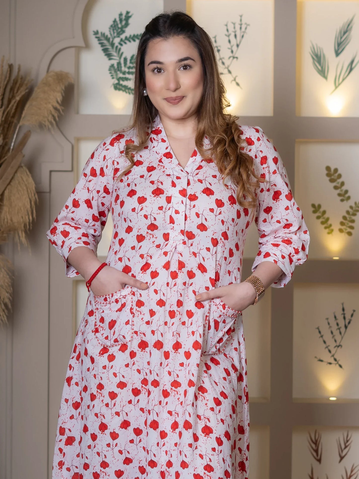 RED SUMMER DRESS - Silaye