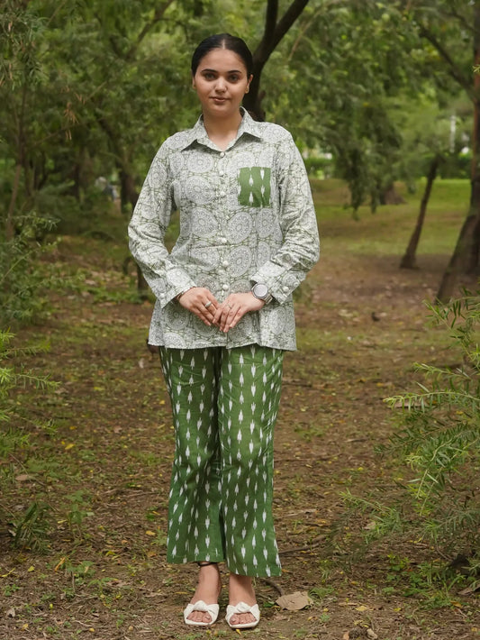 TROPHICAL GREEN CO–ORD SET - Silaye