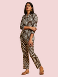 BROWN IN HUE COTTON CO-ORD SET - SILAYE INDIA