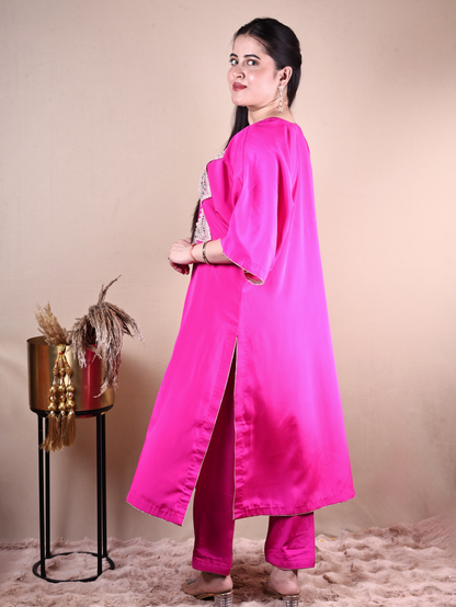 HOT PINK KURTA SET