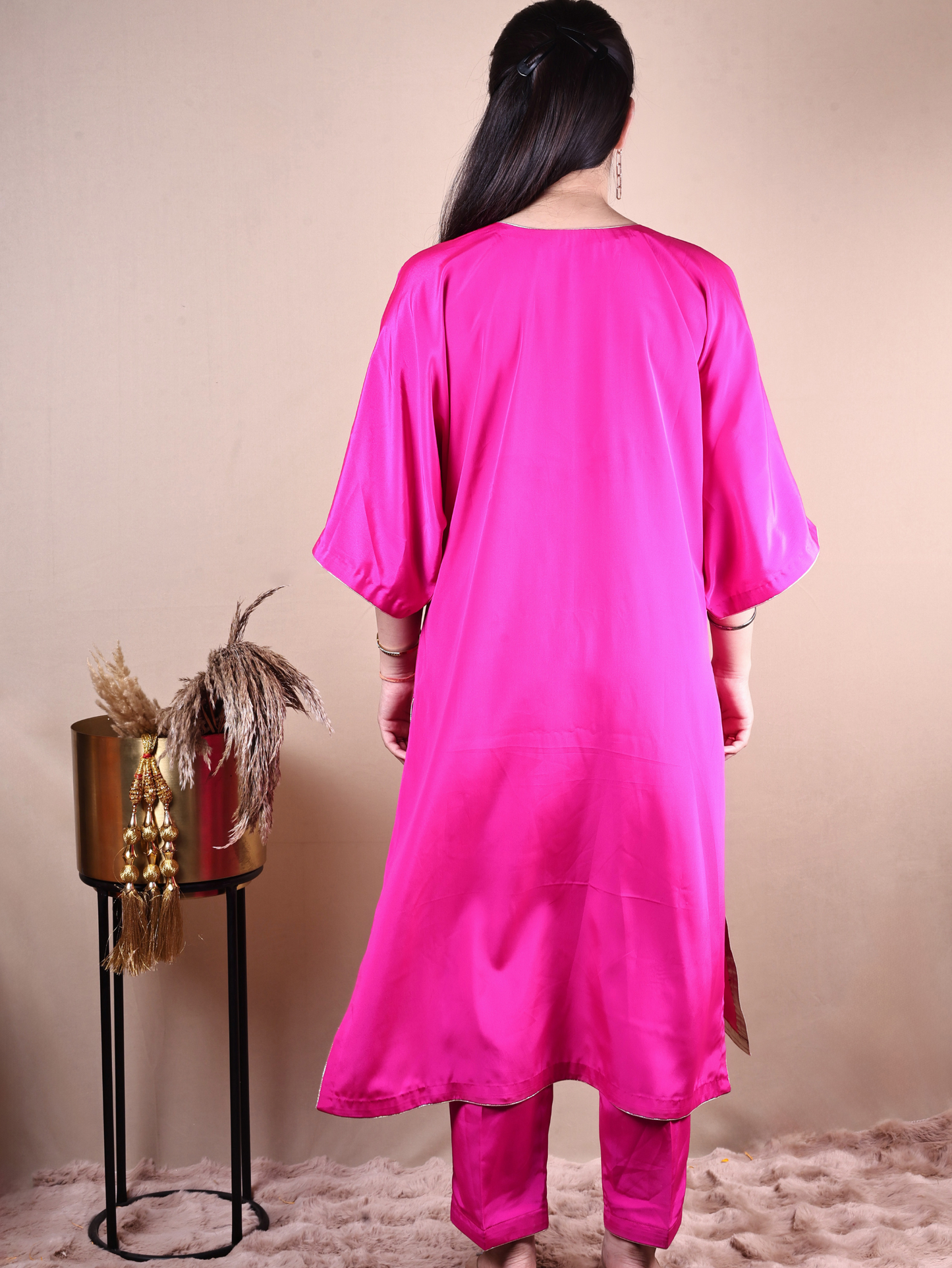 HOT PINK KURTA SET