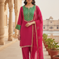 ROYAL MAGENTA PALAZZO ENSEMBLE WITH BROCADE ARTISTRY