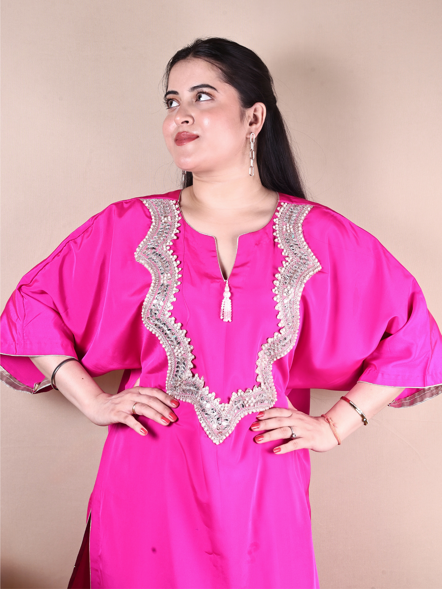 HOT PINK KURTA SET