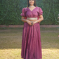 BURGUNDY BLISS SILVER SYMPHONY LEHENGA SET