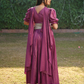 BURGUNDY BLISS SILVER SYMPHONY LEHENGA SET