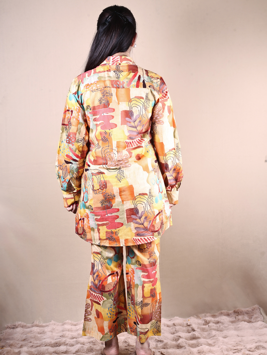 ABSTRACT PRINT COTTON CO-ORD SET