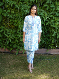 CLOUDY DAY DREAM AFFAIR LINEN SET - SILAYE INDIA