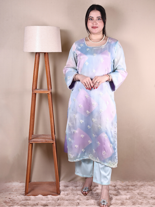 LILAC TYE DYE KURTA SET