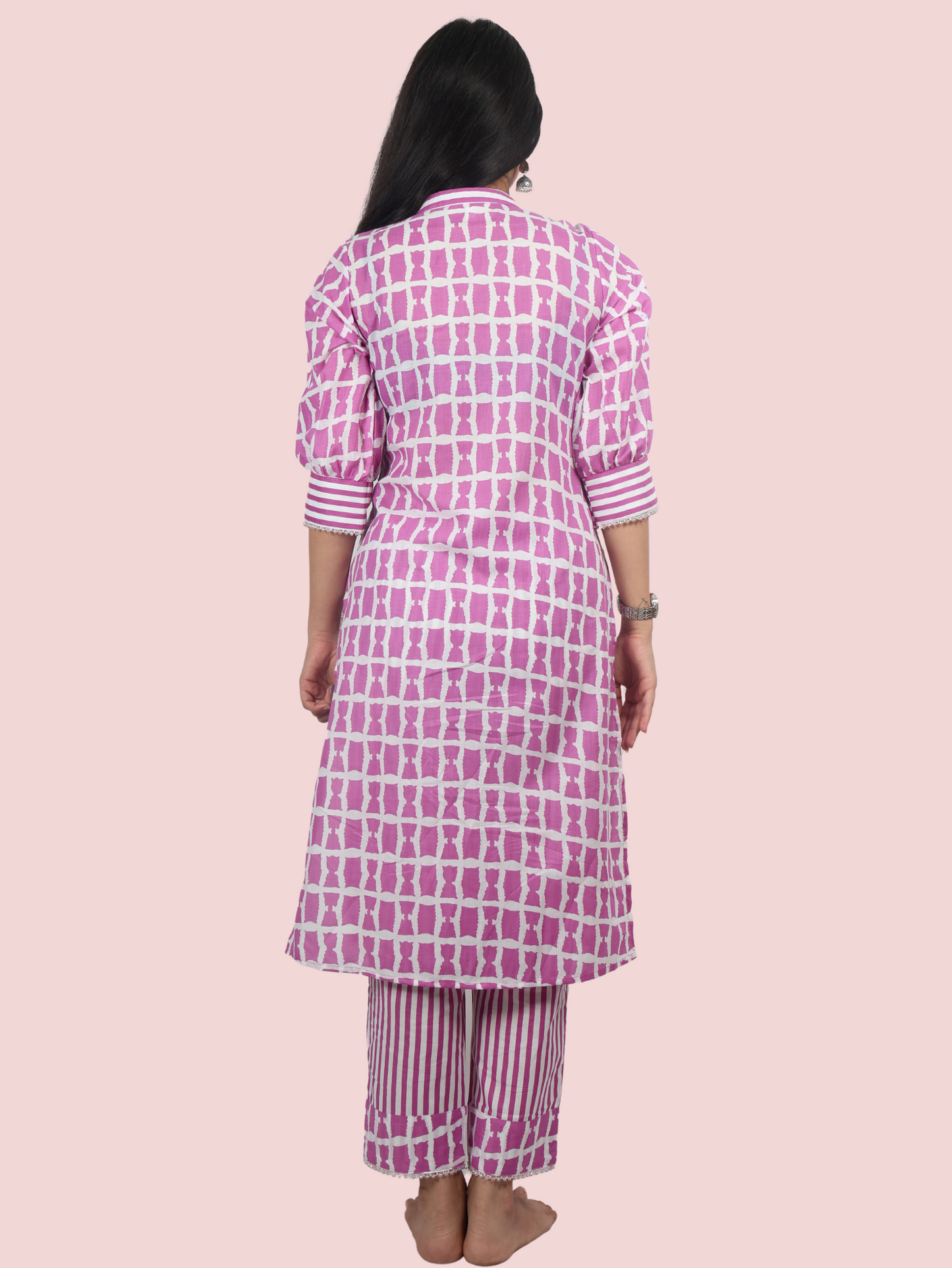 MAUVE KURTA AND PANT SET