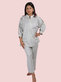 BLUE & WHITE CO – ORDINATED SET - SILAYE INDIA