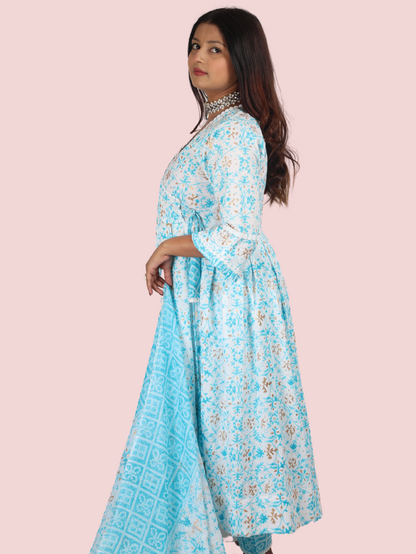 ANGRAKHA SKY BLUE SUIT SET