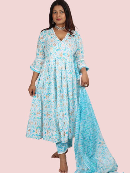 ANGRAKHA SKY BLUE SUIT SET