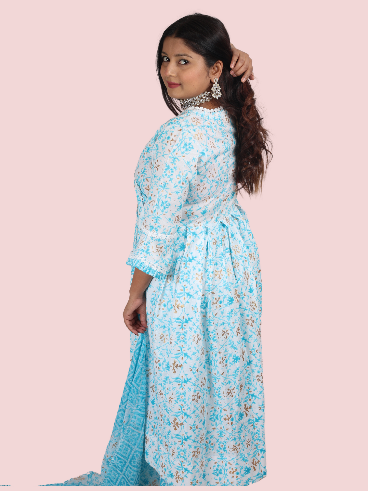 ANGRAKHA SKY BLUE SUIT SET