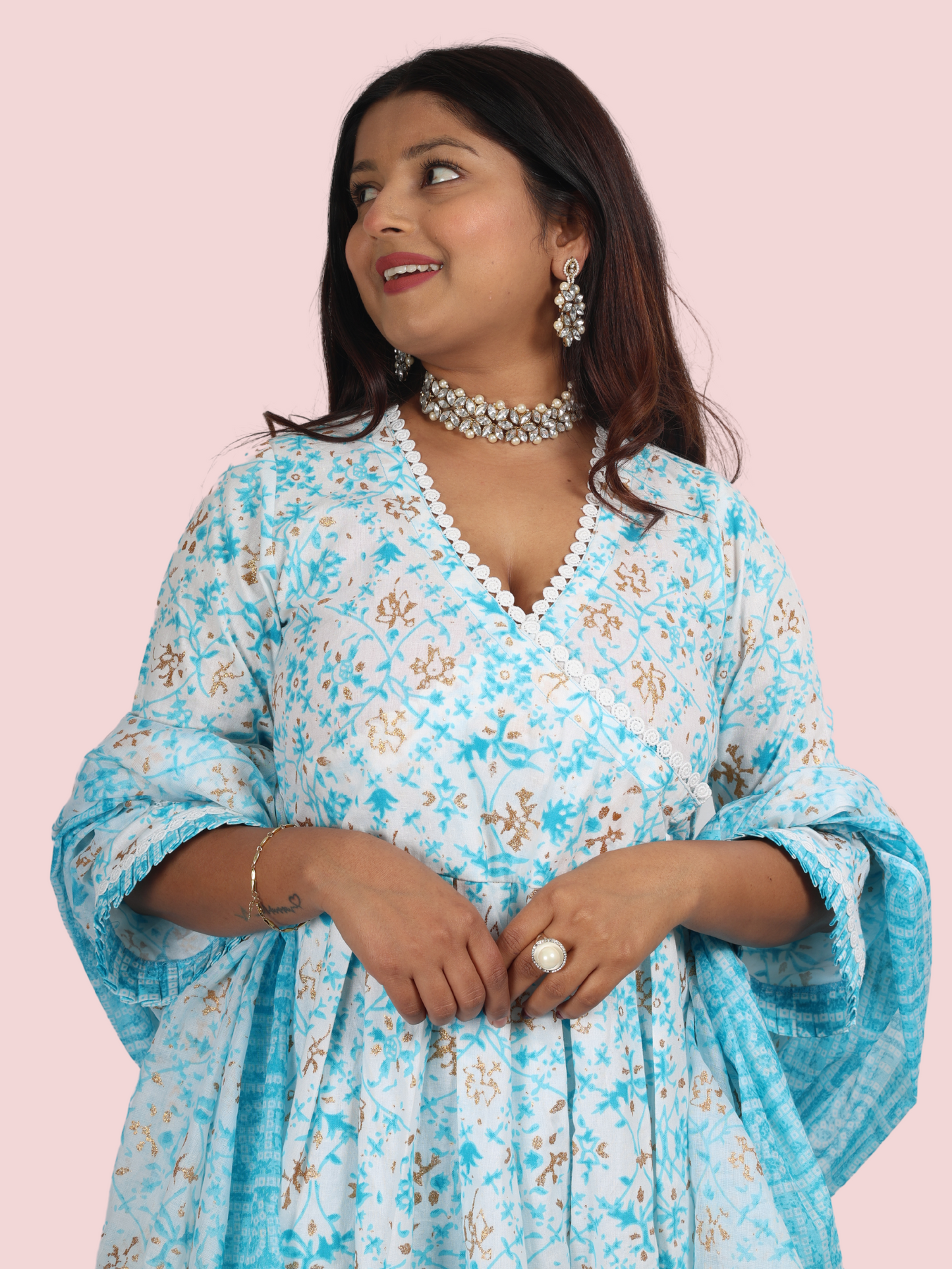 ANGRAKHA SKY BLUE SUIT SET