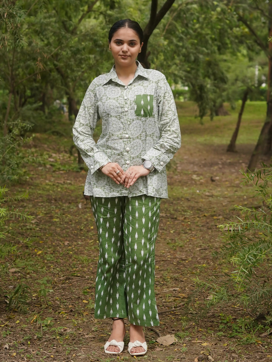 TROPHICAL GREEN CO –ORD SET