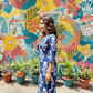 INDIGO BLOOM COTTON KURTA SET