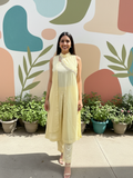 LEMON GLOW COTTON GLAZE KURTA SET