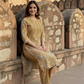 MUSTARD ROYALE PAISLEY COTTON KURTA SET