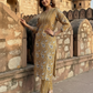 MUSTARD ROYALE PAISLEY COTTON KURTA SET