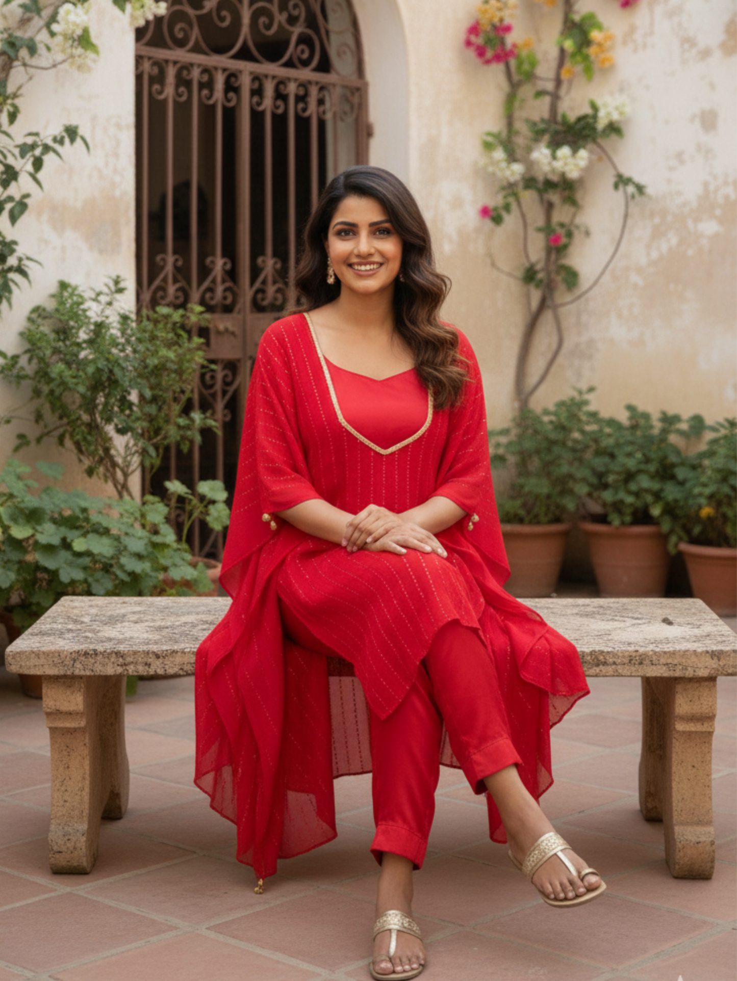 GEORGETTE KAFTAN CO-ORD SET