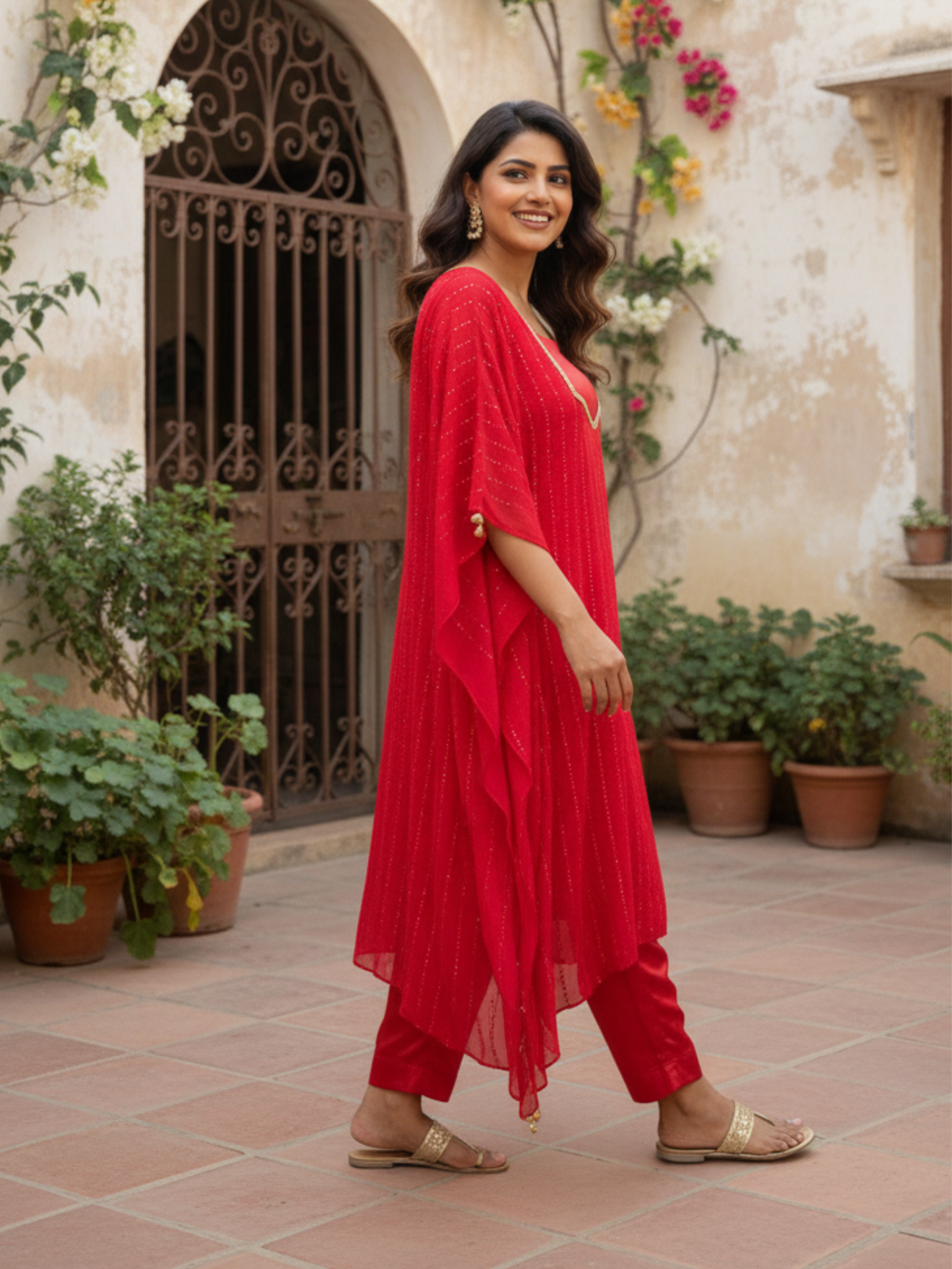 GEORGETTE KAFTAN CO-ORD SET